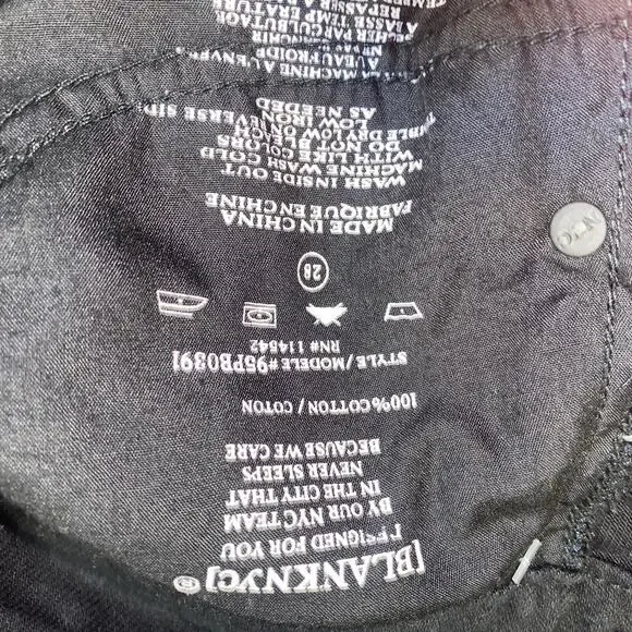 NWT BLANKNYC Black Wash Denim Night Stroll Jean Mini Skirt Women's Size 28 - Picture 10 of 10